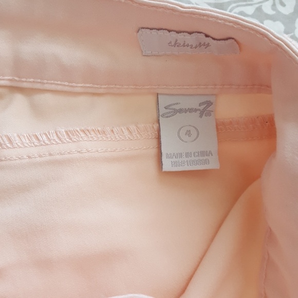 Seven7 pink skinny pants - Picture 3 of 8